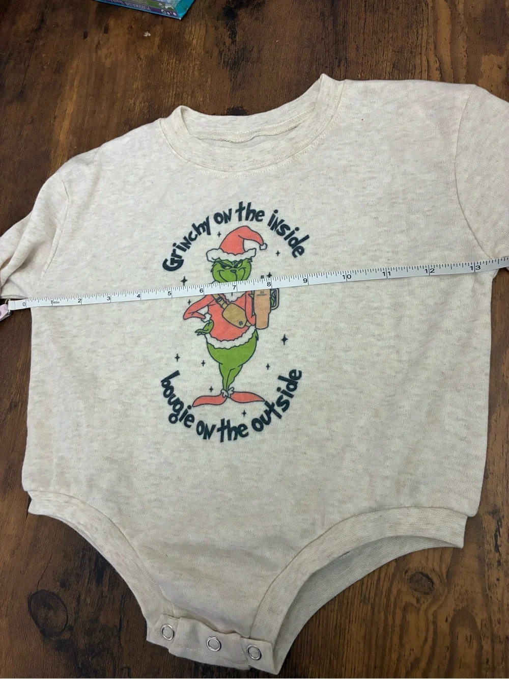 Bougie Grinch Long Sleeve Onesie